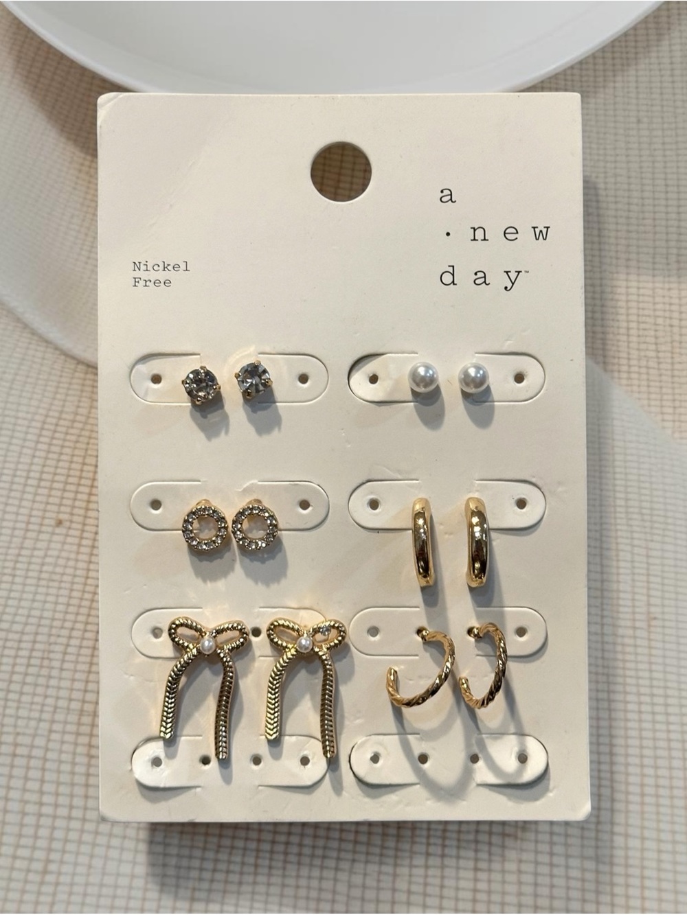a new day Gold and Silver Mixed Earring Set — 6 Pairs